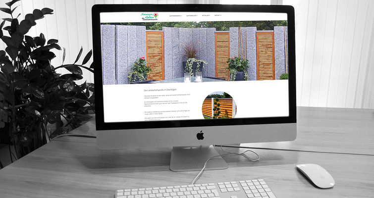 Gestaltung Website für Landschafts- und Gartenbau Naturstein und Garten - Überlingen am Bodensee