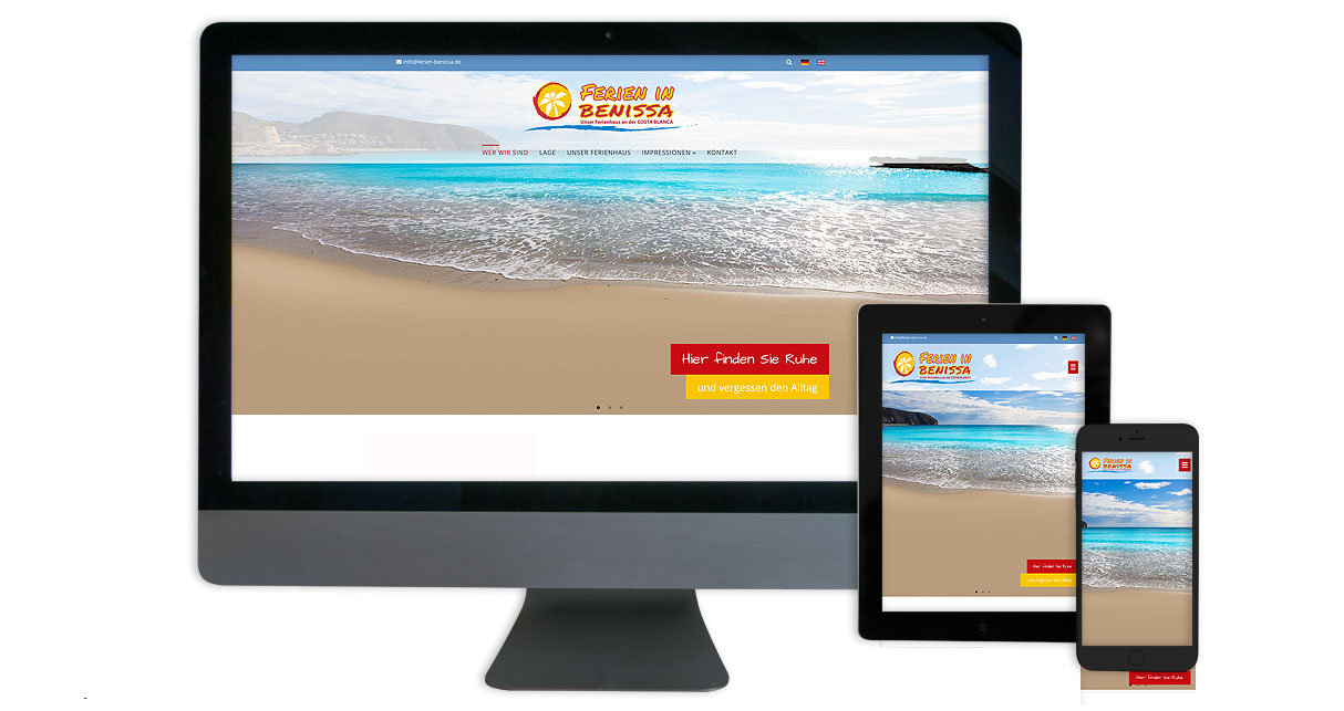 Responsives Webdesign - Desktop, Tablet, Smartphone