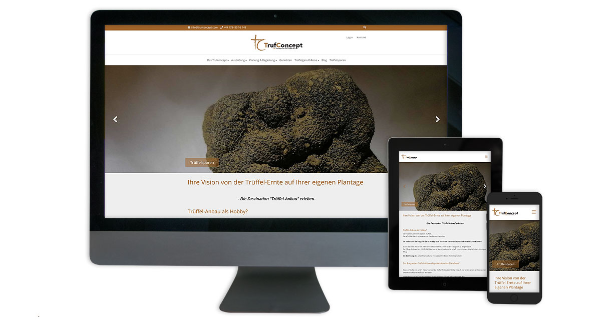 Responsives Webdesign - Desktop, Tablet, Smartphone