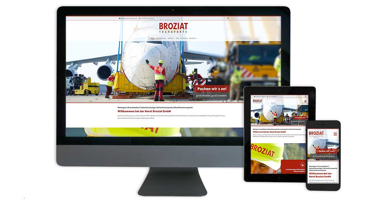 Responsives Webdesign - Desktop, Tablet, Smartphone