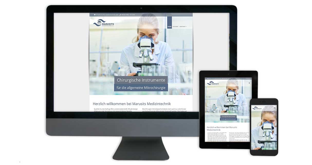 Responsives Webdesign - Desktop, Tablet, Smartphone